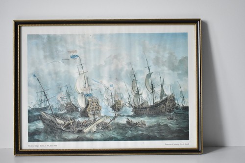 Vintage framed sail boat - sail,
