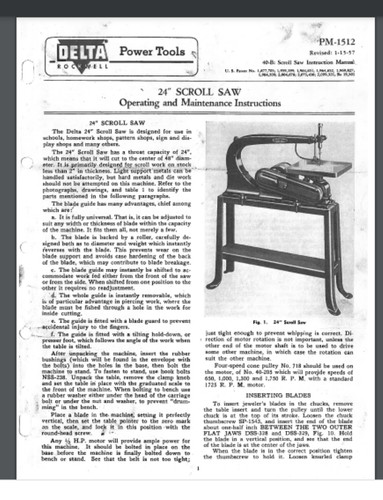 Delta inch scroll - scroll, saw