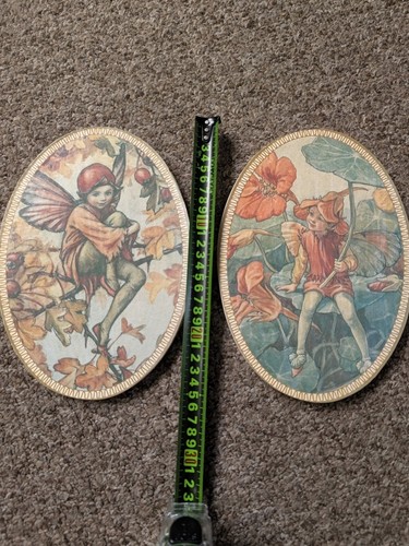 Vintage fairy oval wall - r,