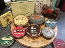 Job Lot Of 12 Tobacco And Cigarette Collectable Tins Afrikander Bondman 555 Etc