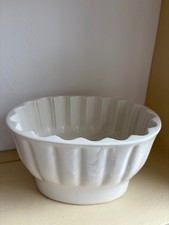 Large Antique / vintage white ceramic jelly mould