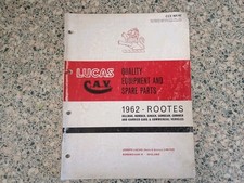 LUCAS PARTS BOOK - HILLMAN