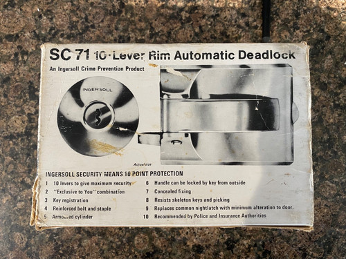 Ingersoll lever rim - sc, 71
