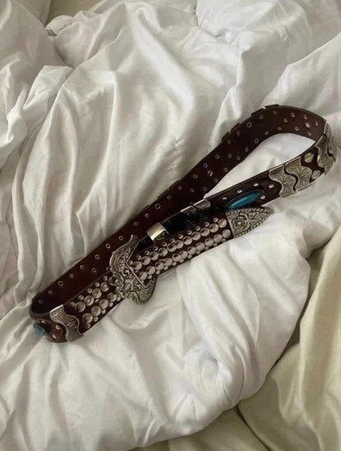 Nanni leather belt - leather,