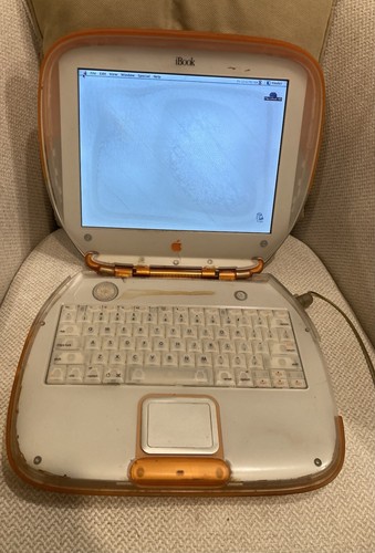 Vintage tangerine apple - tangerine, ibook