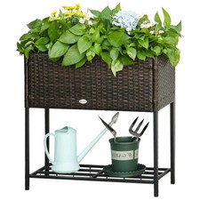 Brown Modern PE Rattan Wicker