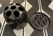 BLACK VINTAGE ITALIAN SPACE AGE EMMA GISMONDI DEDALO UMBRELLA STAND ARTEMIDE