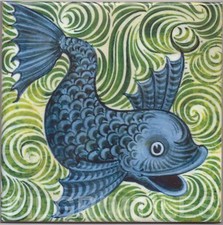 William De Morgan Blue Fish