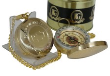  Engraved Brass Compass