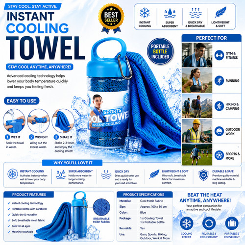 Cooling towel with - cooling,
