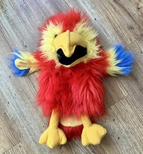 The Puppet Company Scarlet Macaw Parrot Hand Puppet With Squeaker