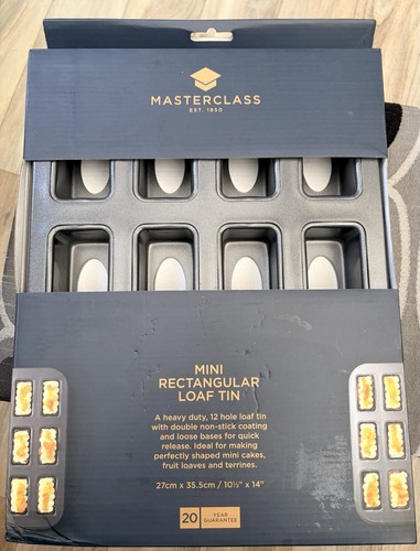 Masterclass mini loaf tin - tin, with