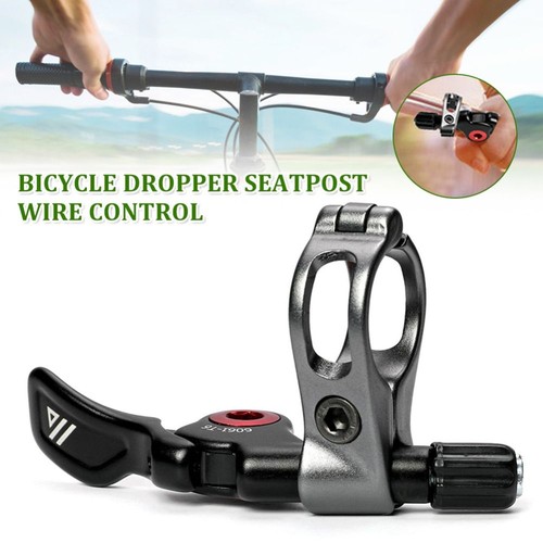 Bicycle dropper post seatpost - bicycle,