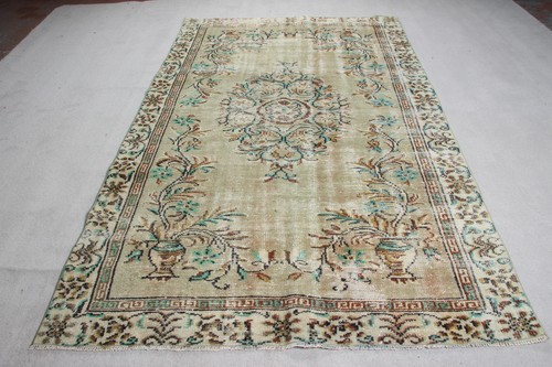 Turkish large rug 4x9 ft - turkish,