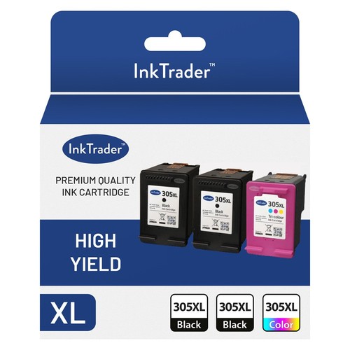 Refilled 305xl black - hp,