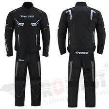 Motorbike Suit for Men Waterproof Motorcycle Suit Textile Armour Jacket Trousers