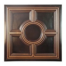 PVC Tin Ceiling Tiles Wall 3D Panel PL37 Traditional copper 10pcs PAINTSDECOR