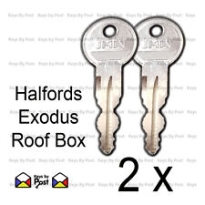 2x Halfords Exodus Roof Box Keys - N Code (N001 - N200)  ***Fast Shipping*** 