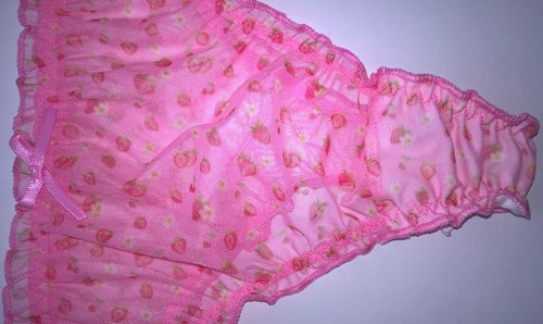 Sexy pink frilly see thru - frilly,