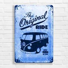 Vintage VW Camper Van Blue