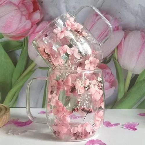 1pc double walled real - real, flower