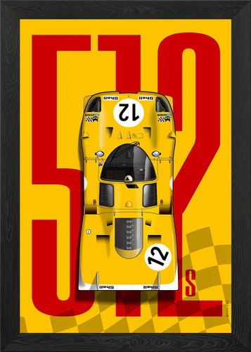 Ferrari 512s no12 framed - ferrari,
