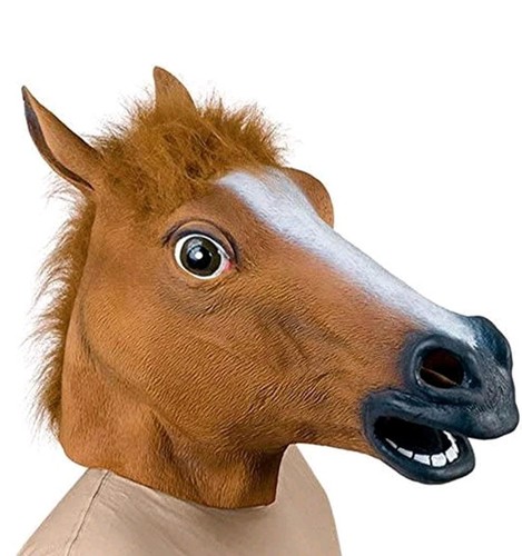 Rubber horse head - rubber, mask