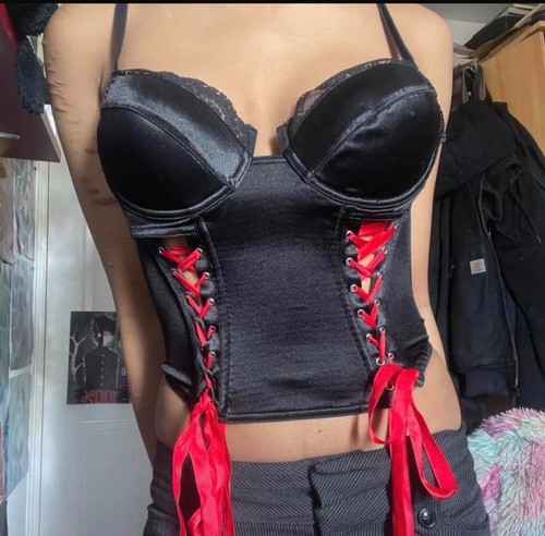 Ladies gothic black - , red