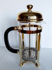Cafetiere, La Cafetiere, French Press, 8 Cup/ 1Litre , Gold Colour, Pyrex Jug.