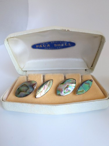 Vintage sterling silver - silver, paua