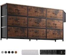 Large 9 Drawer Fabric Dresser