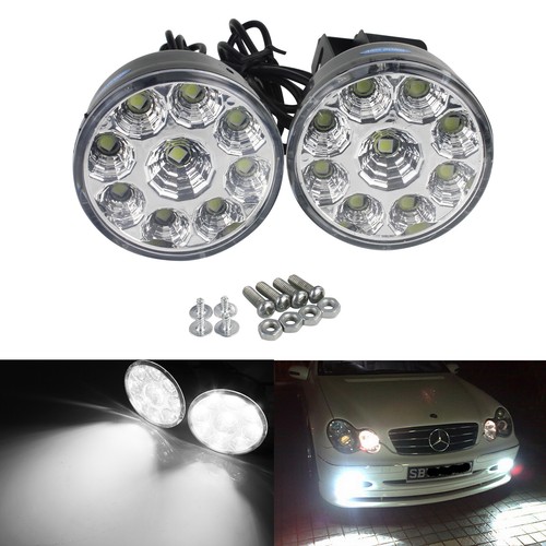 Round white led - 9, daytime