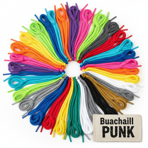 Round chunky bootlaces 5mm - chunky,