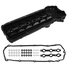 Cam Head Engine Valve Cover for BMW E39 E60 E46 325i X5 2.5L 3.0L I6 11111432928