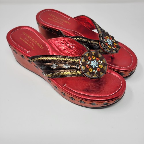 Donald pliner metallic red - metallic,