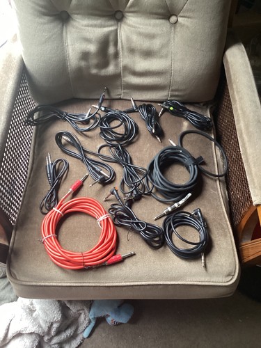 Guitar leads cords 3 - guitar, 3/4