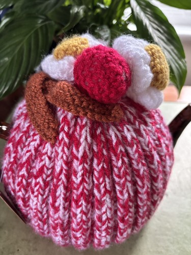 Hand knitted large novelty tea - knitted,