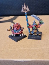 Warhammer Skarsnik and Gobbla Goblin War Boss Cave Squig Metal Orcs & Goblins