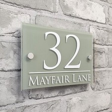 Traditional House Number Sign