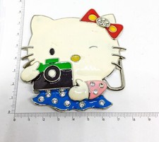 Belt Pink Kitty Buckles Hello