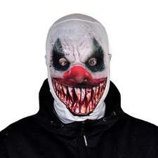 Clearance Demon Clown Halloween Face Mask | Lycra Fabric Faceskinz | Sale