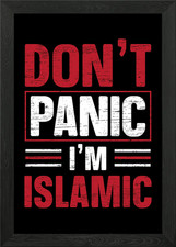 Dont Panic Im Islamic Framed Wall Art Poster Canvas Print Picture