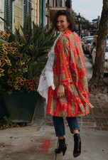 Pink Orange Tiger Stripe