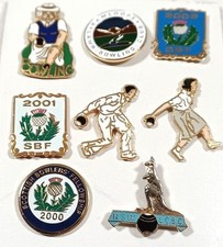 Bowling - A small Collection of various bowling  enamel  badges