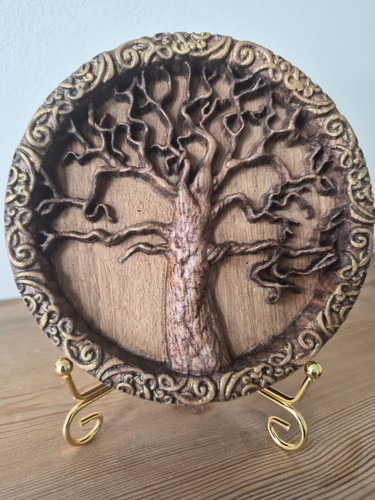 Hand carved oak tree - hand, of