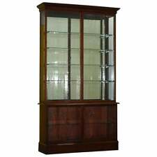RARE VICTORIAN HABERDASHERY APOTHECARY SHOPS CABINET FULLY GLAZED DOOR BOOKCASE