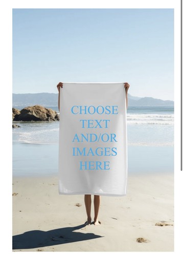 Personalised towel with - towel,