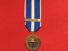 FULL SIZE NATO KOSOVO MEDAL WITH RIBBON IN MINT CONDITION