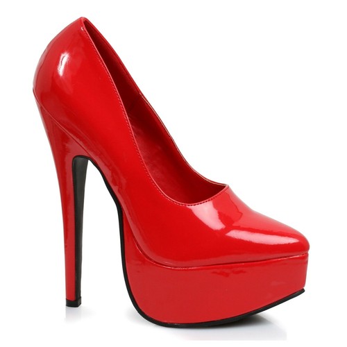 Red platform high - platform, heels