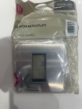 SF1GBC Screwless 1G Modular Faceplate - Brushed Chrome